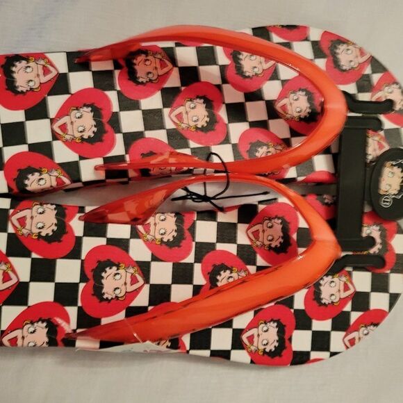 BRAND NEW BETTY BOOP WOMEN'S FLIP FLOP THONG SANDAL - Picture 4 of 15